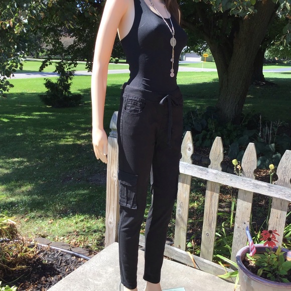 CARGO JOGGER WIDE WAISTBAND STRETCH DENIM - Picture 5 of 8